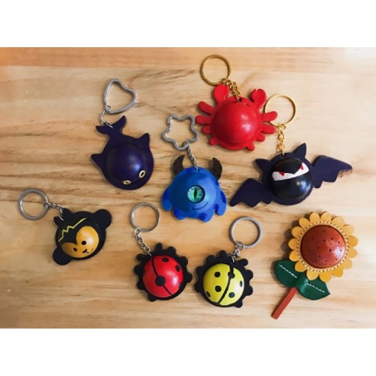Leather animal moulds with leather die
