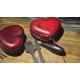 Heart leather mould, wet leather mold, wet vegetable tanned leather mould
