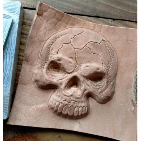 leather skull mould leathercraft tools metal mould