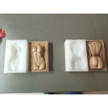 Naked man woman body mold
