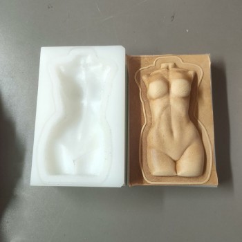 Naked man woman body mold