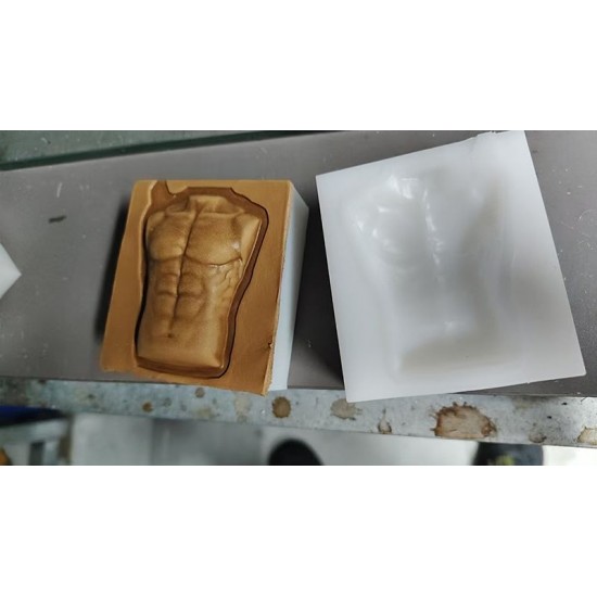 Naked man woman body mold