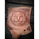 Space aluminium leather mould, wet leather mold, Ragdoll cat
