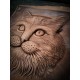 Space aluminium leather mould, wet leather mold, Ragdoll cat