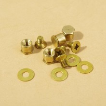Concho button, bolo tie button screws and nuts, 50pcs/lot Concho button, bolo tie button screws and nuts, 50pcs/lot