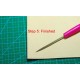 Acrylic template for stitching holes, stitching holes ruler
