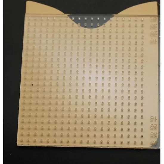 Acrylic template for stitching holes, stitching holes ruler