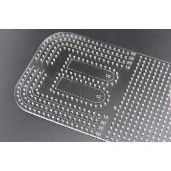 Acrylic template for stitching holes, stitching holes ruler