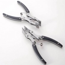 Leather pincers, pliers, tongs, flat and duckbill