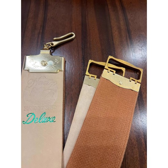 Leather and canvas stropper material kit