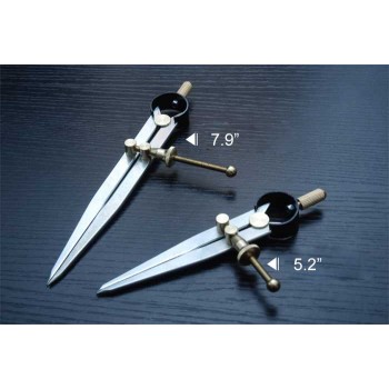 Leather tools, leathercraft Scratch compass, Full copper, leather craft tool