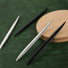 Leathercraft tool, Pointed metal Creaser Smoother