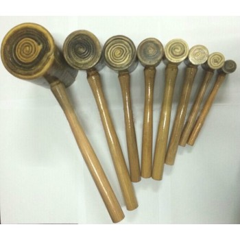 High quality rawhide leathercraft mallet hammer
