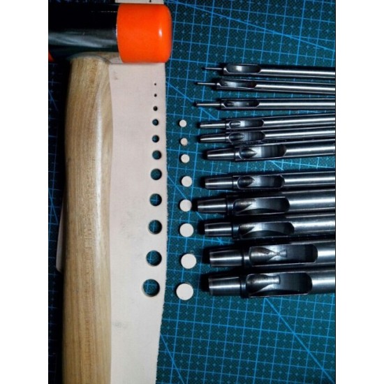 1mm-10mm High quality Round Leather Punches, very sharp, put through leather very easily