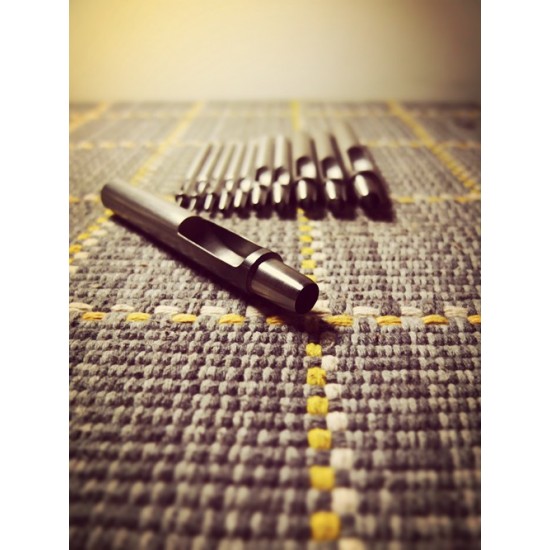 1mm-10mm High quality Round Leather Punches, very sharp, put through leather very easily 1mm-10mm High quality Round Leather Punches, very sharp, put through leather very easily