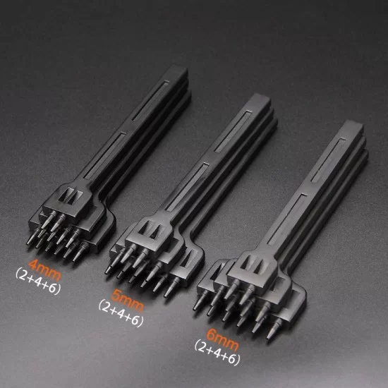 Leather Carving Tools Leather Round Hole Punch Thick Material Special Punching Tool Leather Tool Set. Leather Stitching Round Punch