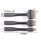Free shipping - 4 5 6mm Spacing leather hole punches DIY Hand Perforated Round Stitching Punch Tools Hole Cut Leather Punching Tool 3pcs/set Free shipping - 4 5 6mm Spacing leather hole punches DIY Hand Perforated Round Stitching Punch Tools Hole Cut Leather Punching Tool 3pcs/set
