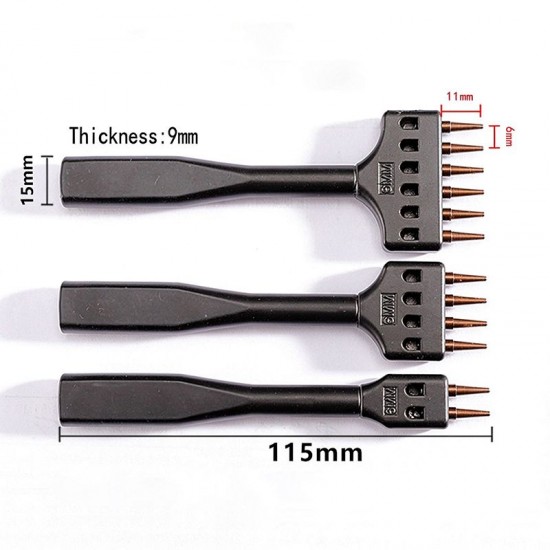 Free shipping - 4 5 6mm Spacing leather hole punches DIY Hand Perforated Round Stitching Punch Tools Hole Cut Leather Punching Tool 3pcs/set Free shipping - 4 5 6mm Spacing leather hole punches DIY Hand Perforated Round Stitching Punch Tools Hole Cut Leather Punching Tool 3pcs/set