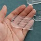 Free shipping acrylic key fob chisel hole ruler