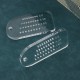 Free shipping acrylic key fob chisel hole ruler