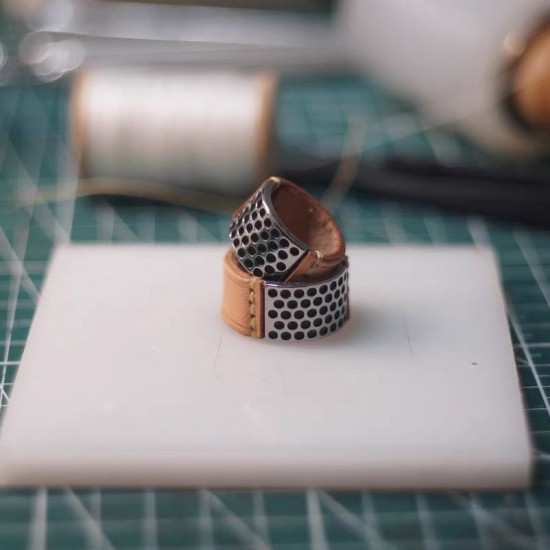 Professional leather sewing thimble