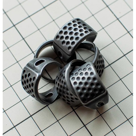 Professional leather sewing thimble