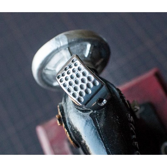 Professional leather sewing thimble