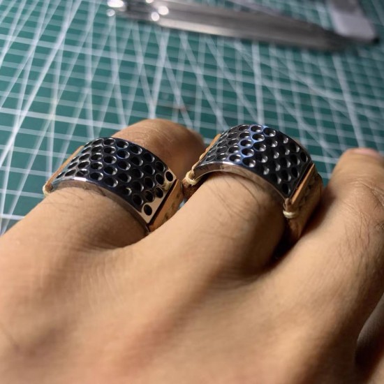 Professional leather sewing thimble