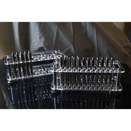 Acrylic leathercraft tool shelf