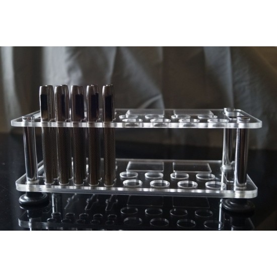 Acrylic leathercraft tool shelf