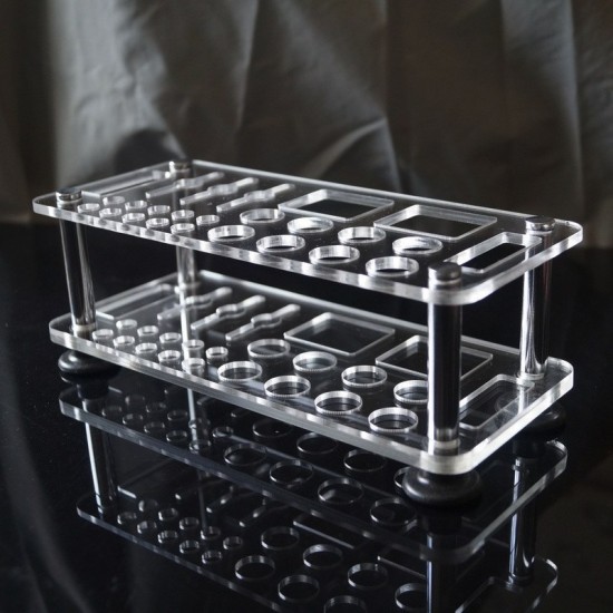 Acrylic leathercraft tool shelf