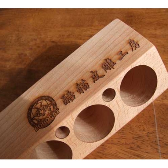 Leathercraft tool, Bobocat design leather tool shelf