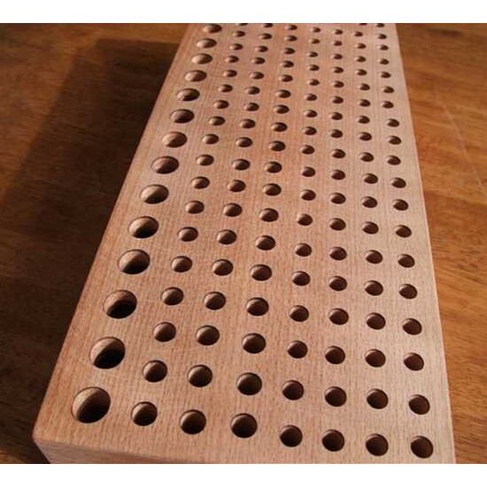 Free shipping worldwide-Leathercraft tools, wood leather stamp stand
