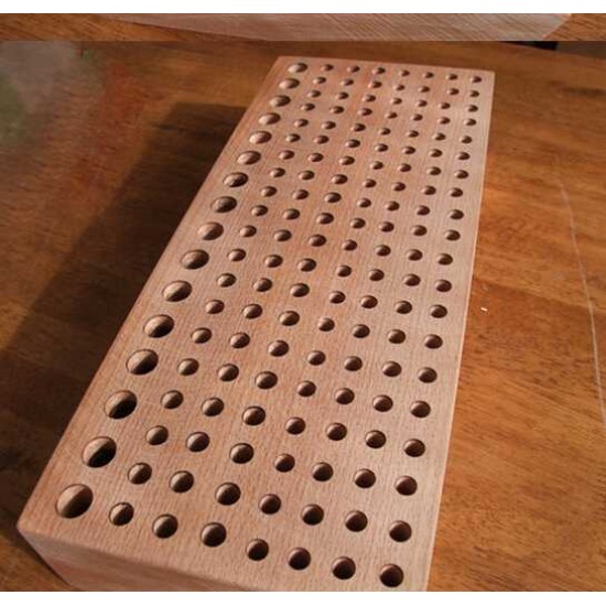Free shipping worldwide-Leathercraft tools, wood leather stamp stand