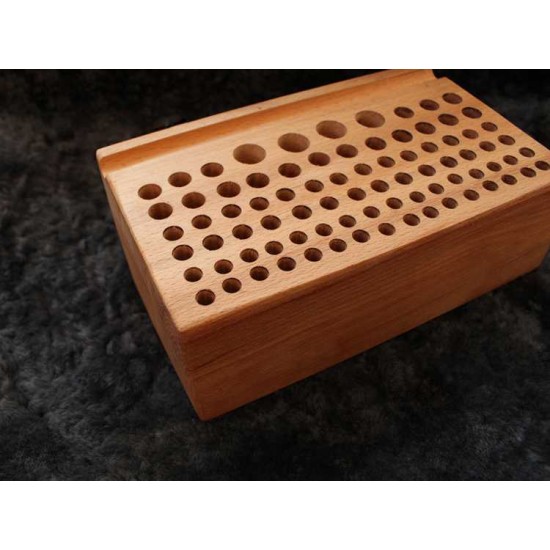Free shipping worldwide-Leathercraft tools, wood leather stamp stand