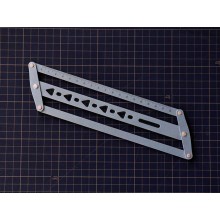 Leather waist belt hole ruler