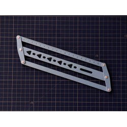 Leather waist belt hole ruler