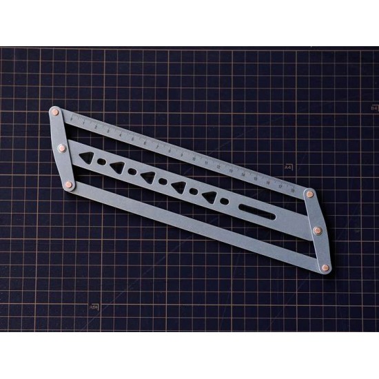 Leather waist belt hole ruler