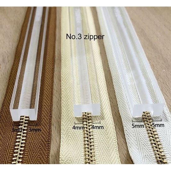 Zipper paint glue limiter Zipper paint glue limiter