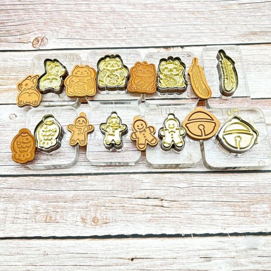 Cartoon leather stamp with leather die