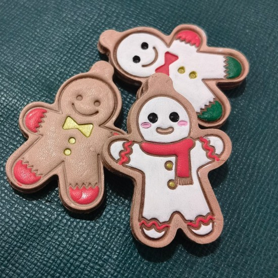 Cartoon leather stamp with leather die