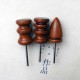 leather tools Wood Slicker Edge Burnisher Edge Slicker Edge Polisher leathercraft tool leather craft tool leather working tools leather work