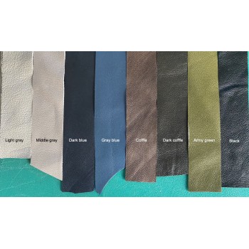 Multi color edge binder leather, Thin leather strip, goat skin