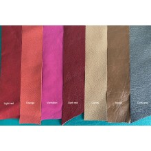 Multi color edge binder leather, Thin leather strip, goat skin