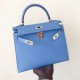 Hermes France HAAS Epsom leather Blue Paradise 2T