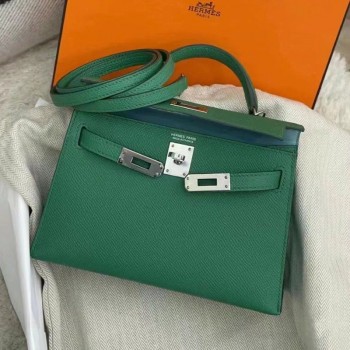 Hermes France HAAS Epsom leather Cactus 1L