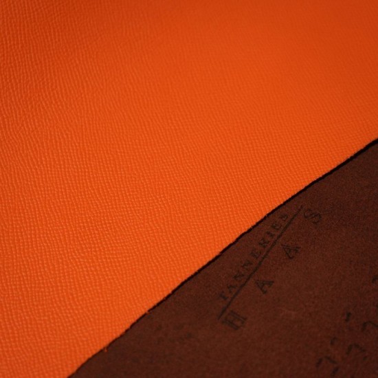 Hermes France HAAS Epsom leather Feu Orange 9J