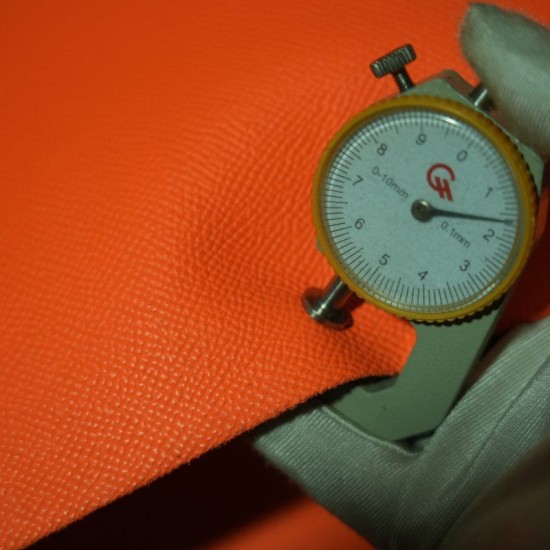 Hermes France HAAS Epsom leather Feu Orange 9J
