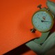 Hermes France HAAS Epsom leather Feu Orange 9J