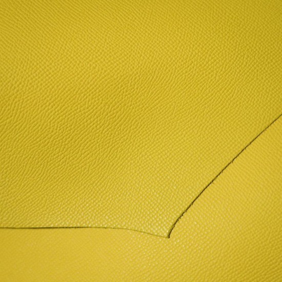 Hermes France HAAS Epsom leather Jaune De Naples 9O